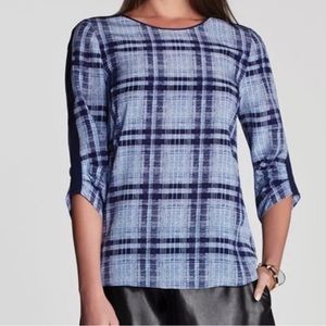 BCBGMaxArzia “Daria” silk, 3/4 sleeve top